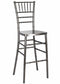 Chivari Metallic Silver Onyx Resin Steel Skeleton™ Chiavari Barstool BCRMG-ST-AX-T