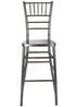 Chivari Metallic Silver Onyx Resin Steel Skeleton™ Chiavari Barstool BCRMG-ST-AX-T