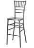 Chivari Metallic Silver Onyx Resin Steel Skeleton™ Chiavari Barstool BCRMG-ST-AX-T