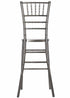 Chivari Metallic Silver Onyx Resin Steel Skeleton™ Chiavari Barstool BCRMG-ST-AX-T