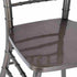 Chivari Metallic Silver Onyx Resin Steel Skeleton™ Chiavari Barstool BCRMG-ST-AX-T
