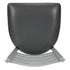 Chivari Ladder Back Bar Stool with Silver Frame and Dark Gray Vinyl Seat BLMSVDG-ZF-KT
