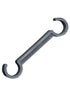 Chivari 80 Pack Dark Gray Large Poly Folding Clip to connect Poly Chairs PARTS-FOLD-POLY-CLIP-DGR80L