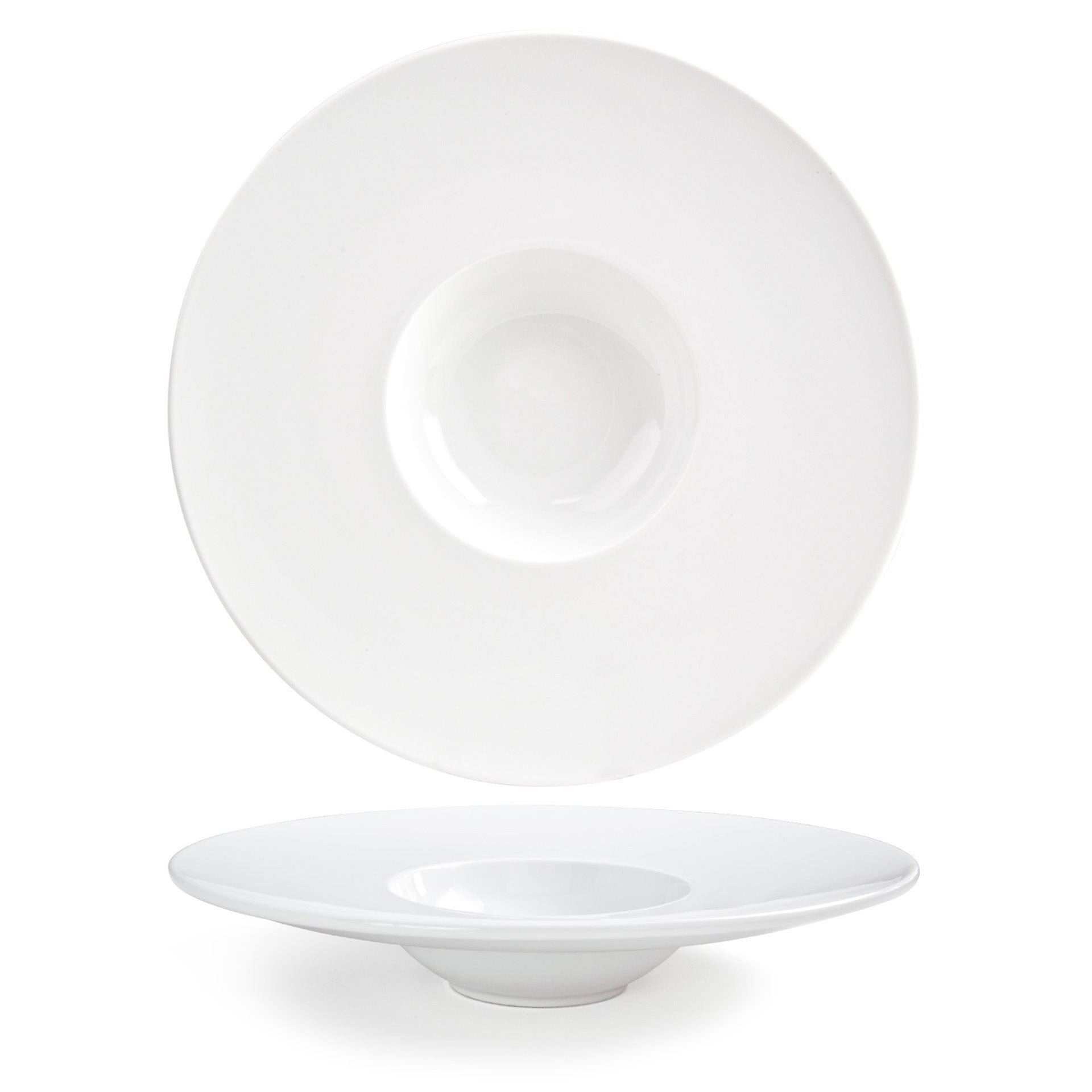 Front of the House Front of the House DBO053WHP22 Monaco 7 oz Superwhite Round Porcelain Bowl - Case of 6 FOH-DBO053WHP22