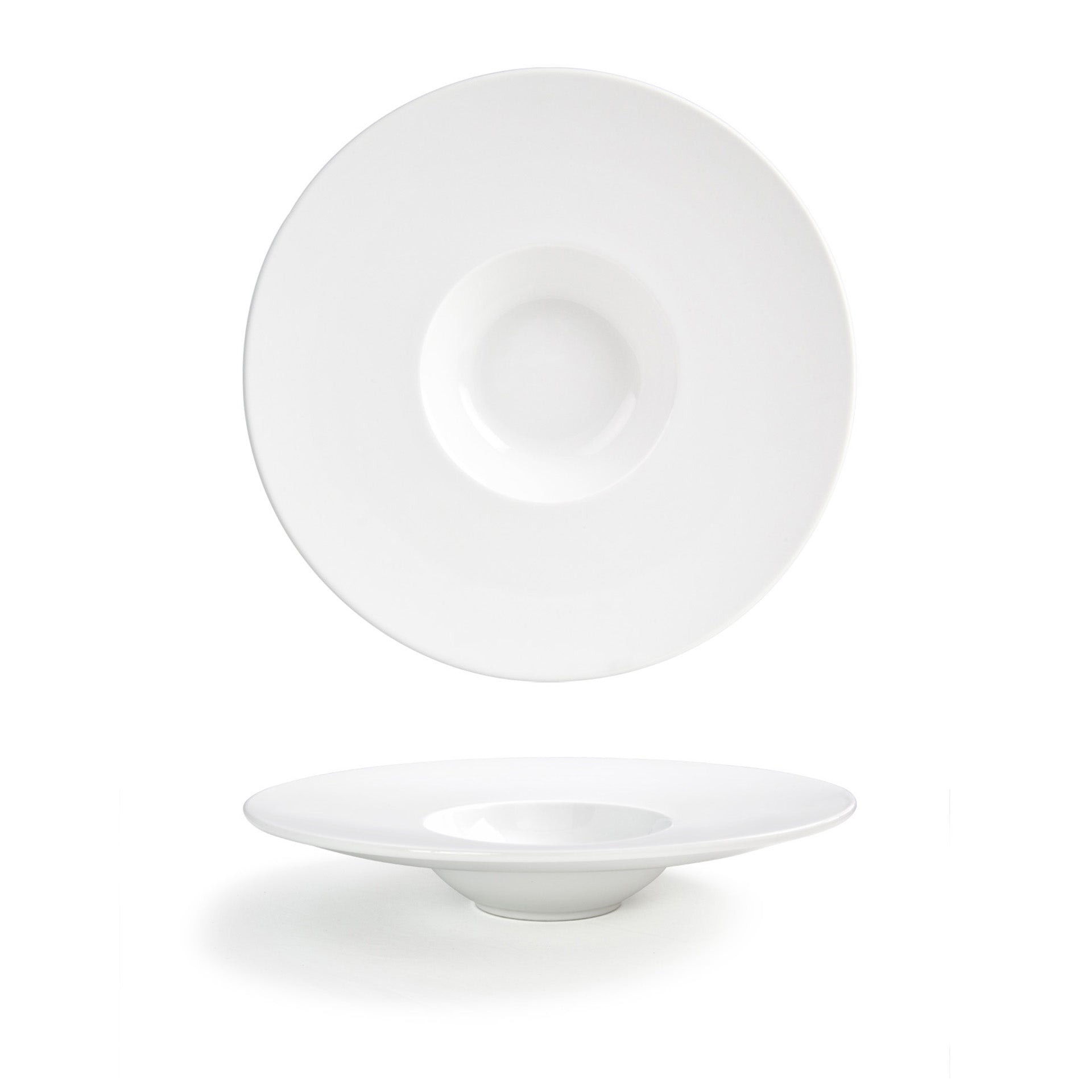 Front of the House Front of the House DBO077WHP23 Monaco 3.5 oz Superwhite Round Porcelain Bowl - Case of 12 FOH-DBO077WHP23