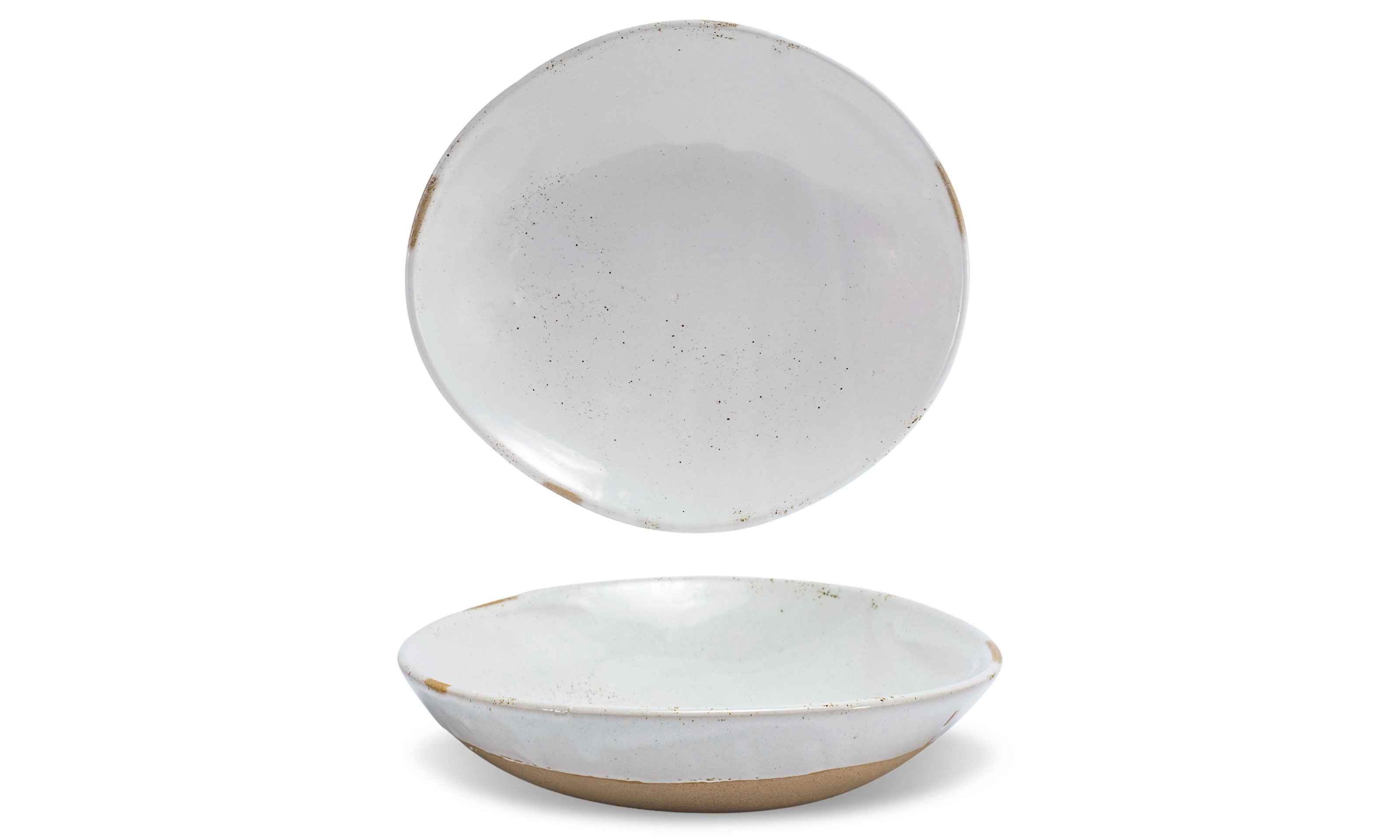 Front of the House Front of the House 11.25" Round Artefact® Low Bowl - 58oz - Ash (Sold in case pack of 4) FOH-DBO194BEP21