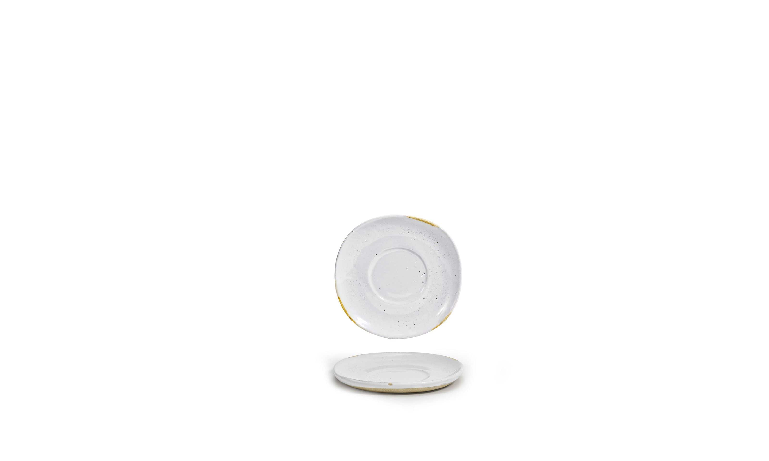 Front of the House Front of the House 4.5" Artefact® Saucer - Ash (Sold in case pack of 12) FOH-DCS070BEP23