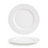 Front of the House FOH DDP027WHP12 Monaco 11" Superwhite Round Porcelain Plate - Case of 6 FOH-DDP027WHP12