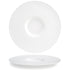 Front of the House FOH DDP039WHP22 Monaco 12.5" Superwhite Round Porcelain Plate - Case of 6 FOH-DDP039WHP22