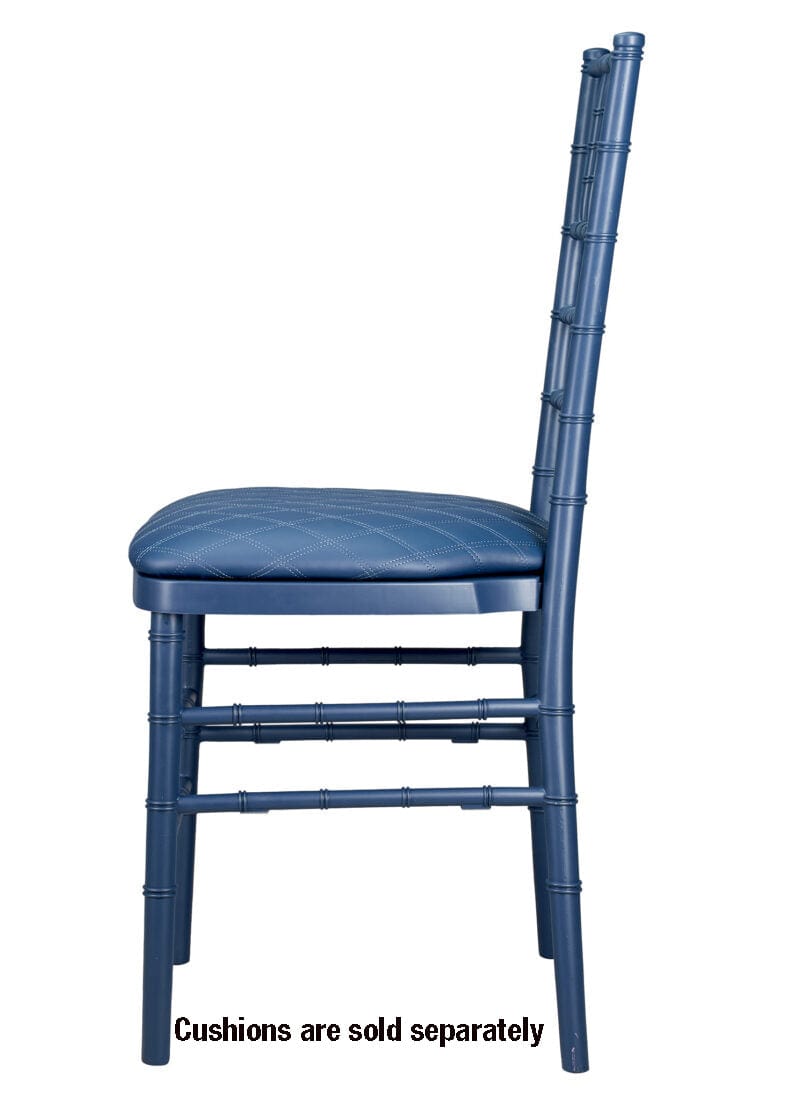 Chivari Deep Blue Sea ColorCore™ Resin Steel Skeleton™ Chiavari Chair CCRDBS-STEEL-AX-T