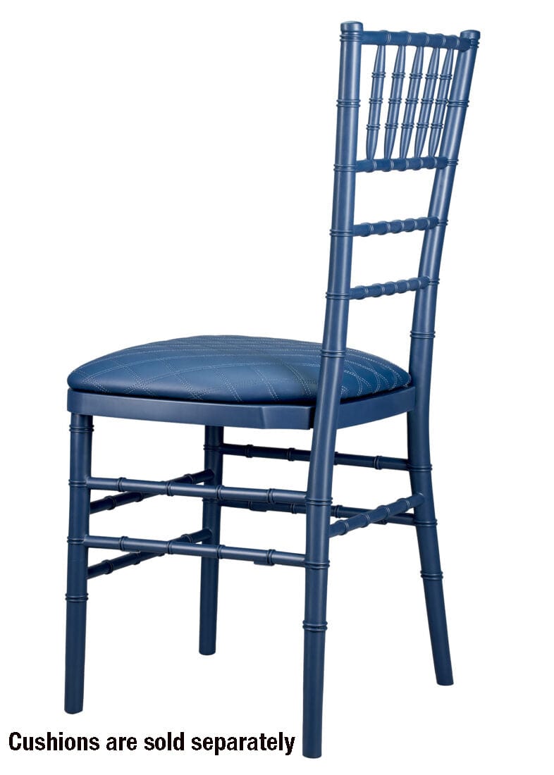 Chivari Deep Blue Sea ColorCore™ Resin Steel Skeleton™ Chiavari Chair CCRDBS-STEEL-AX-T