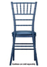 Chivari Deep Blue Sea ColorCore™ Resin Steel Skeleton™ Chiavari Chair CCRDBS-STEEL-AX-T