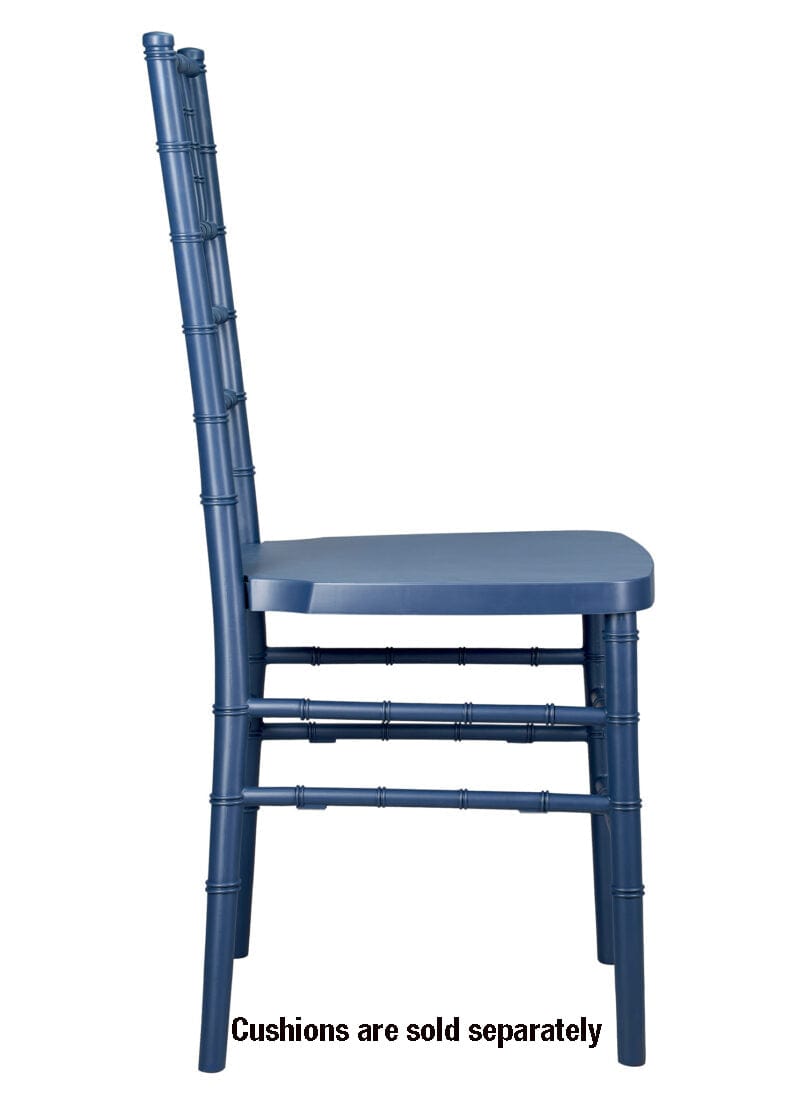 Chivari Deep Blue Sea ColorCore™ Resin Steel Skeleton™ Chiavari Chair CCRDBS-STEEL-AX-T