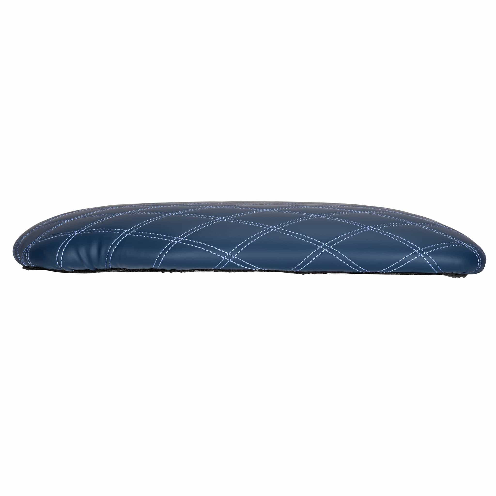Chivari Deep Blue Sea Vinyl Panel Back Chiavari Cushion with Bentley Stitching and SlipNot™ Technology CUSHPANVINBENTDBS-A