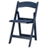 Chivari Deep Blue Sea with Matching Seat Resin Steel Skeleton Folding Chair CFRDBS-ST-A