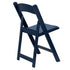 Chivari Deep Blue Sea with Matching Seat Resin Steel Skeleton Folding Chair CFRDBS-ST-A
