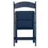 Chivari Deep Blue Sea with Matching Seat Resin Steel Skeleton Folding Chair CFRDBS-ST-A