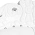 Chivari Throne Chair Wood White Frame White Vinyl Cushions CTWWW-ZG-T