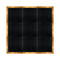Chivari 12' x 12' Black Portable Dance Floor with Gold Edge Trim DF-12X12-BLKG-KT