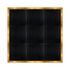 Chivari 12' x 12' Black Portable Dance Floor with Gold Edge Trim DF-12X12-BLKG-KT
