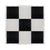 Chivari 12' x 12' Black & White Portable Dance Floor with Silver Edge Trim DF-12X12-BLKWHTS-KT
