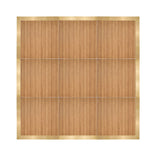 12' x 12' Chestnut Portable Dance Floor with Classic Gold Edge Trim