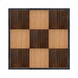 Chivari 12' x 12' Chestnut & Fruitwood Portable Dance Floor with Black Edge Trim DF-12X12-CHTFRTB-KT