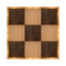Chivari 12' x 12' Fruitwood & Chestnut Portable Dance Floor with Gold Edge Trim DF-12X12-CHTFRTG-KT