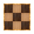Chivari 12' x 12' Fruitwood & Chestnut Portable Dance Floor with Gold Edge Trim DF-12X12-CHTFRTG-KT