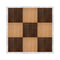 Chivari 12' x 12' Fruitwood & Chestnut Portable Dance Floor with Silver Edge Trim DF-12X12-CHTFRTS-KT