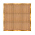 Chivari 12' x 12' Chestnut Portable Dance Floor with Gold Edge Trim DF-12X12-CHTG-KT