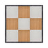 12' x 12' Chestnut and White Dance Floor with Black Frame and 2 Camlock Wrenches