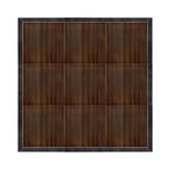12' x 12' Fruitwood Portable Dance Floor with Black Edge Trim