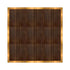 Chivari 12' x 12' Fruitwood Portable Dance Floor with Gold Edge Trim DF-12X12-FRTG-KT