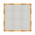 Chivari 12' x 12' White Portable Dance Floor with Gold Edge Trim DF-12X12-WHTG-KT