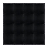 16' x 16' Black Portable Dance Floor with Black Edge Trim