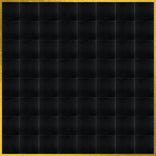 16' x 16' Black Portable Dance Floor with Classic Gold Edge Trim