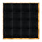 Chivari 16' x 16' Black Portable Dance Floor with Gold Edge Trim DF-16X16-BLKG-KT