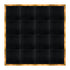Chivari 16' x 16' Black Portable Dance Floor with Gold Edge Trim DF-16X16-BLKG-KT