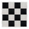 Chivari 16' x 16' Black & White Portable Dance Floor with Silver Edge Trim DF-16X16-BLKWHTS-KT