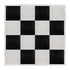 Chivari 16' x 16' Black & White Portable Dance Floor with Silver Edge Trim DF-16X16-BLKWHTS-KT
