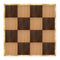 Chivari 16' x 16' Chestnut & Fruitwood Portable Dance Floor with Classic Gold Edge Trim DF-16X16-CHTFRTCG-KT