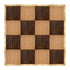 Chivari 16' x 16' Chestnut & Fruitwood Portable Dance Floor with Classic Gold Edge Trim DF-16X16-CHTFRTCG-KT
