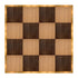 Chivari 16' x 16' Fruitwood & Chestnut Portable Dance Floor with Gold Edge Trim DF-16X16-CHTFRTG-KT