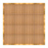 Chivari 16' x 16' Chestnut Portable Dance Floor with Gold Edge Trim DF-16X16-CHTG-KT