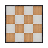 16' x 16' Chestnut and White Dance Floor with Black Frame and 2 Camlock Wrenches