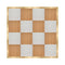 16' x 16' Chestnut and White Dance Floor with Classic Gold Frame and 2 Camlock Wrenches