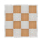 16' x 16' Chestnut and White Dance Floor with Silver Frame and 2 Camlock Wrenches