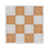 16' x 16' Chestnut and White Dance Floor with Silver Frame and 2 Camlock Wrenches