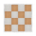 16' x 16' Chestnut and White Dance Floor with Silver Frame and 2 Camlock Wrenches